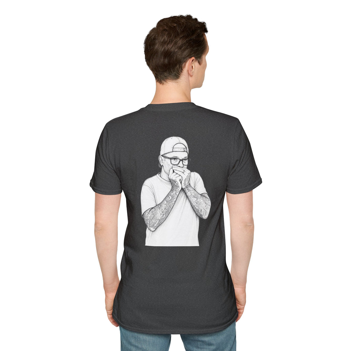 Harmonica Pocket Tee — Minimalist Musician T-Shirt