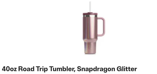 40 oz hot/cold Rtic tumbler snapdragon