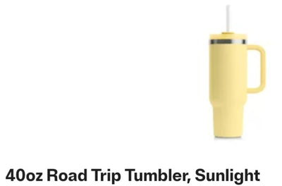 40 oz Rtic hot/cold tumbler Sunlight