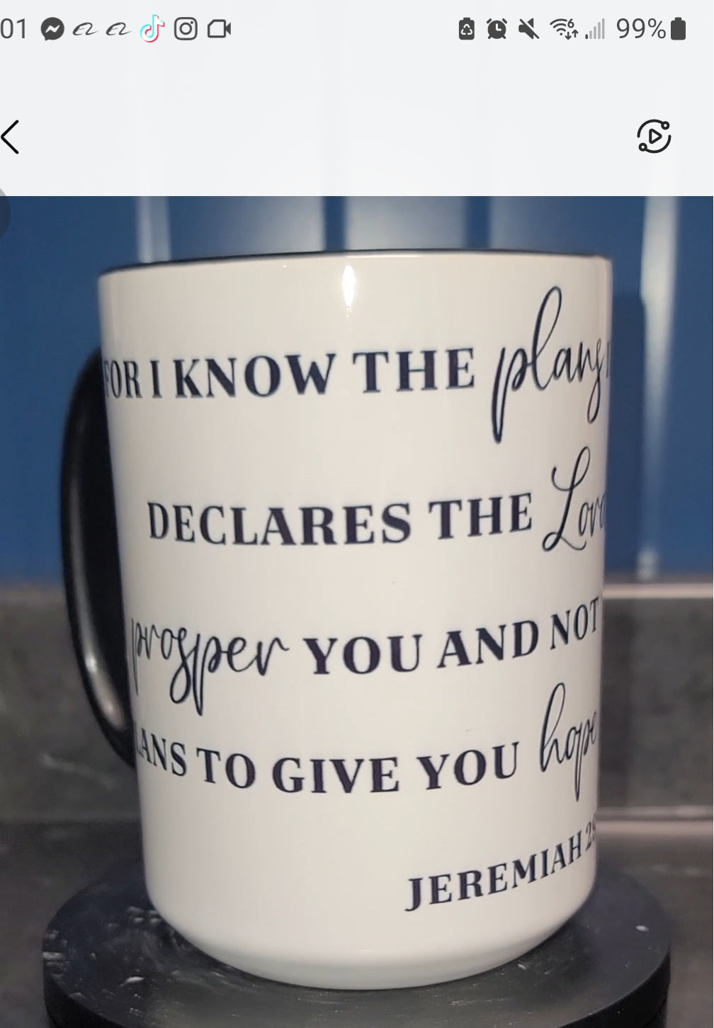 For I Know mug