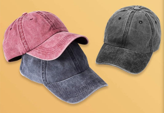 Personalized Etched Denim Baseball Hat – Custom Name Monogram Vintage Cap Gift