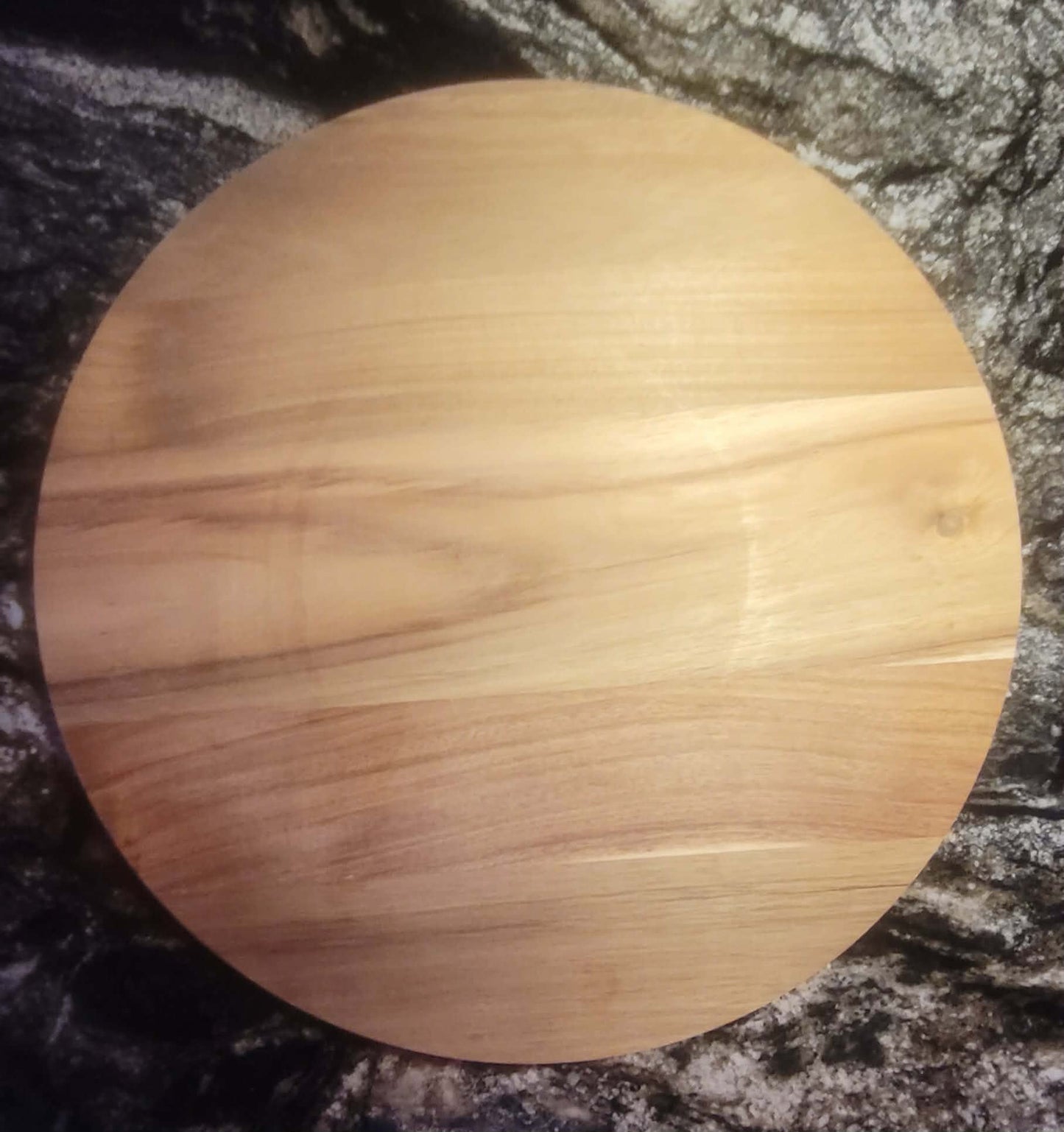 Personalized 18" Acacia Wood Lazy Susan — Custom Etched Name, Quote, or Design | Made to Order