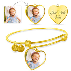 Love You Longer - Luxury Heart Bangle