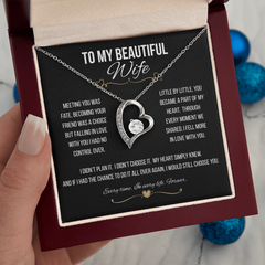 To My Beautiful Wife - Forever Love Necklace