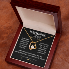 To My Beautiful Wife - Forever Love Necklace