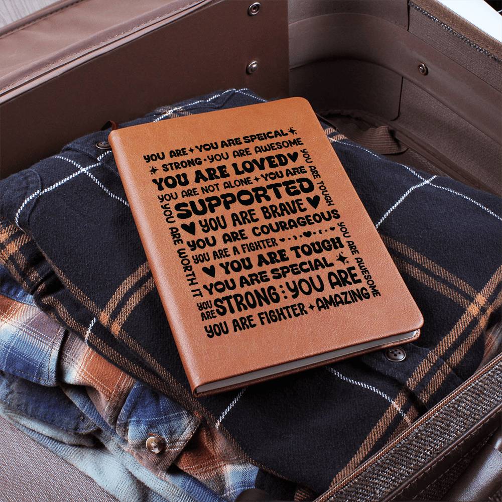 You Are a Fighter – Personalized Leather Journal Gift