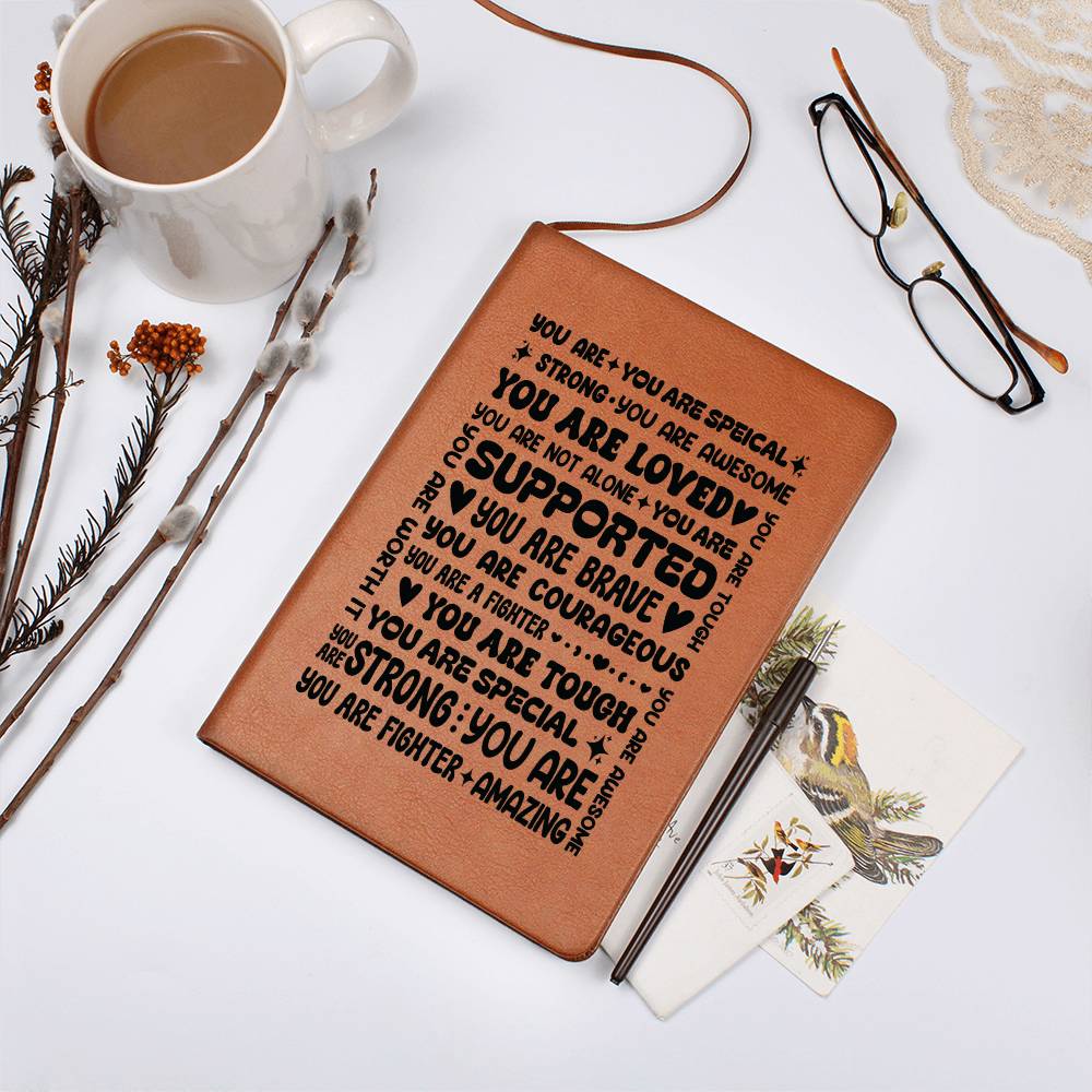 You Are a Fighter – Personalized Leather Journal Gift