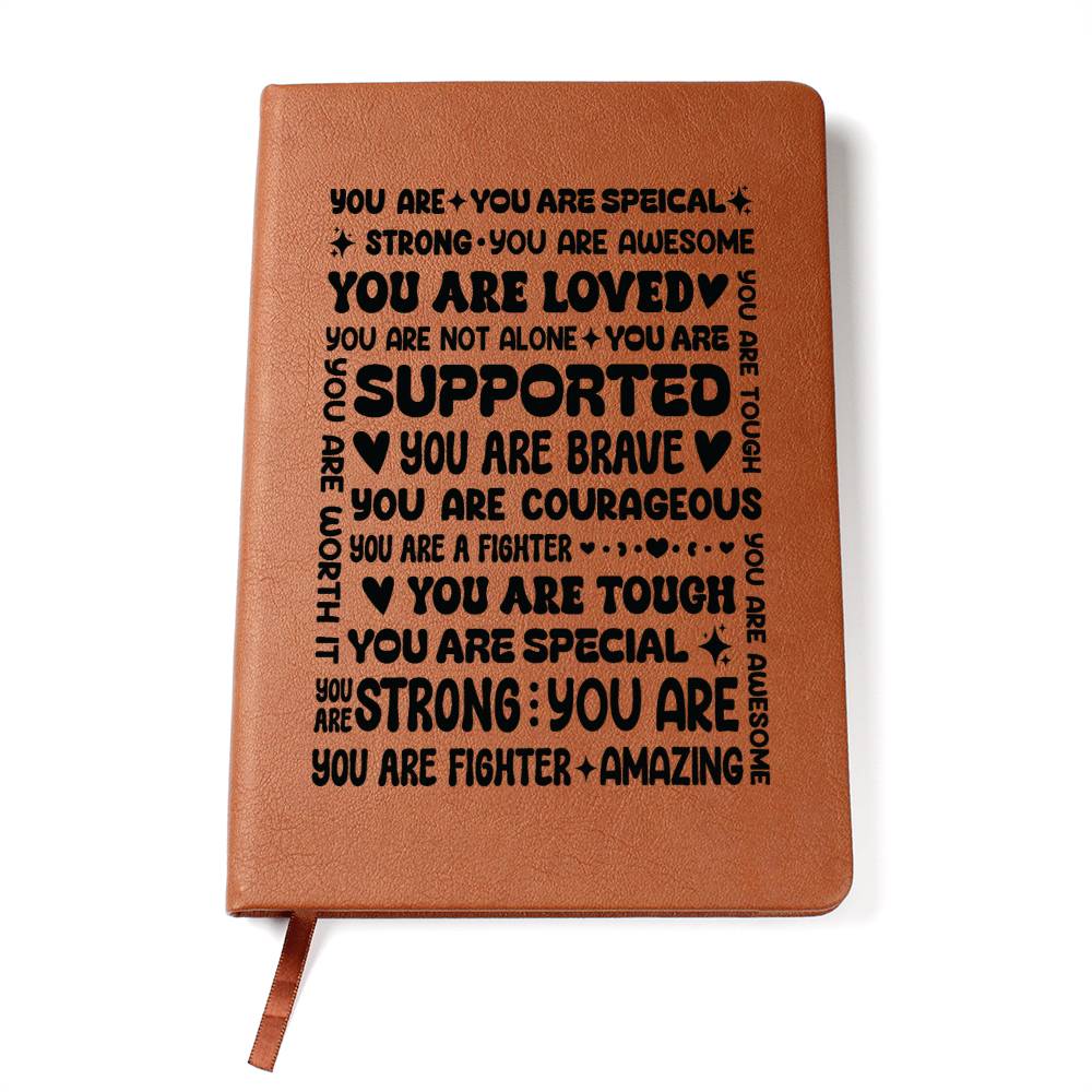 You Are a Fighter – Personalized Leather Journal Gift
