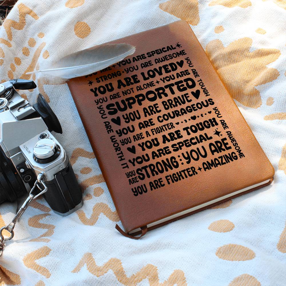 You Are a Fighter – Personalized Leather Journal Gift