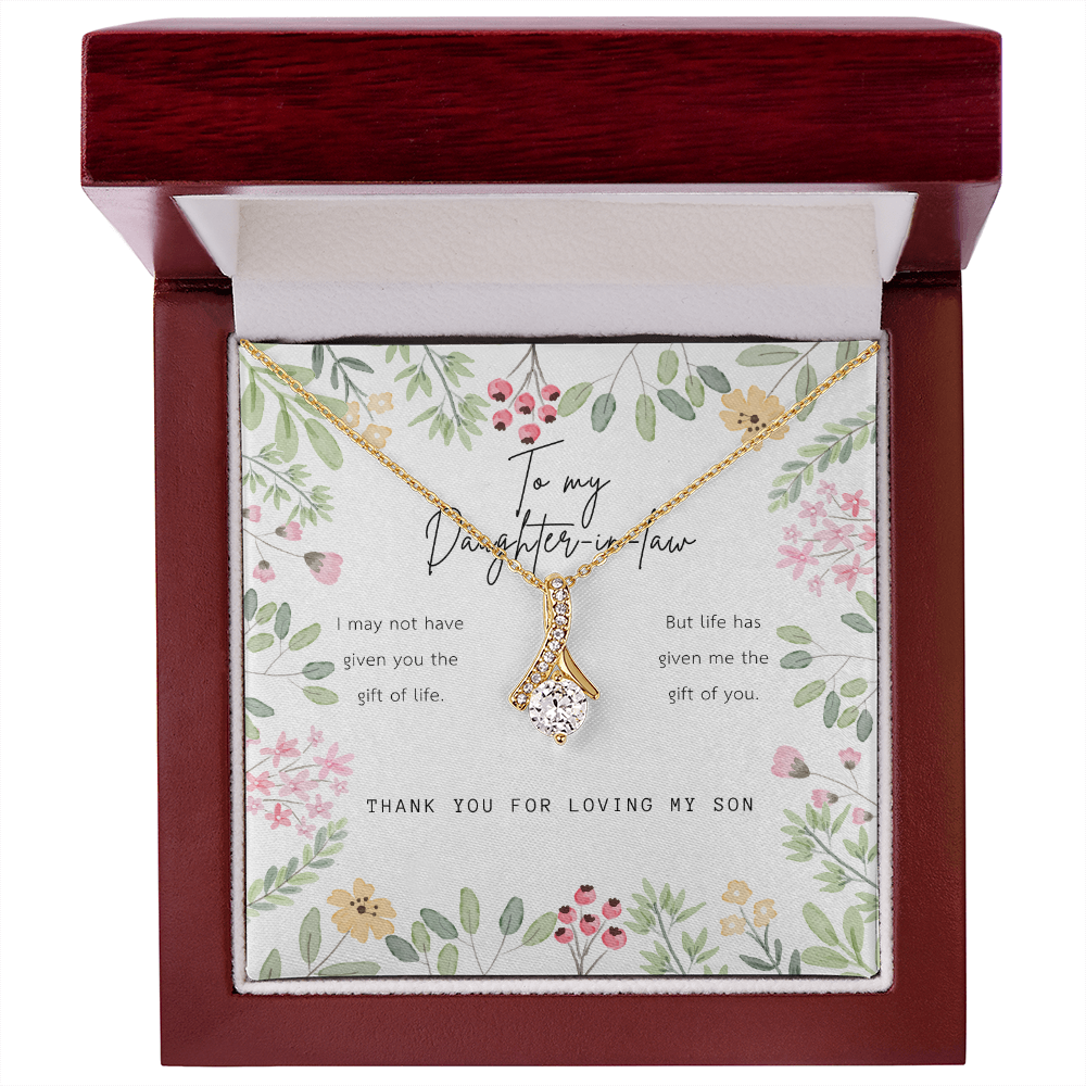 To My Daughter-in-Law Alluring Beauty Necklace