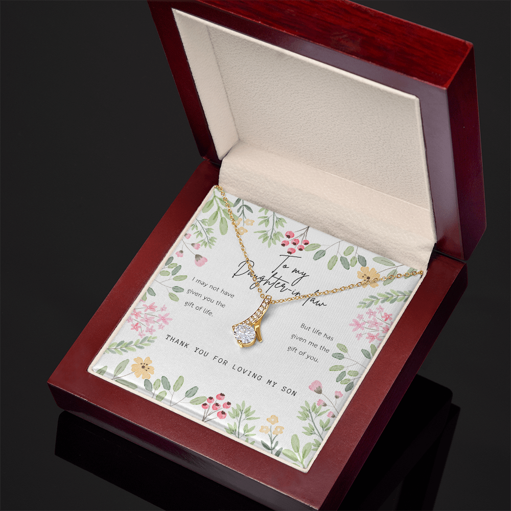 To My Daughter-in-Law Alluring Beauty Necklace