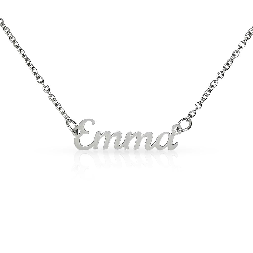 Personalized Classic Style Name Necklace – Custom Cursive Gold or Silver Gift