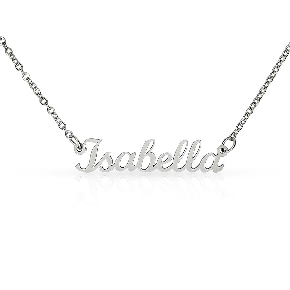Personalized Classic Style Name Necklace – Custom Cursive Gold or Silver Gift