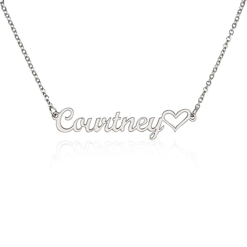 Classic Heart Name Necklace