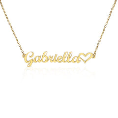 Classic Heart Name Necklace