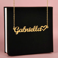 Classic Heart Name Necklace