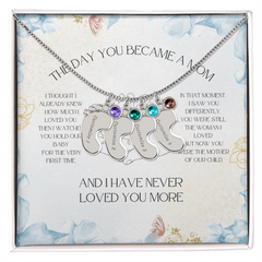 I Have Never Loved You More - Baby Feet Necklace