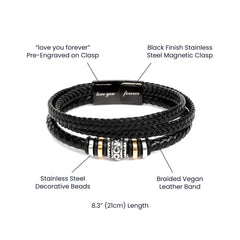 To My Grandson - Forever Love You Bracelet