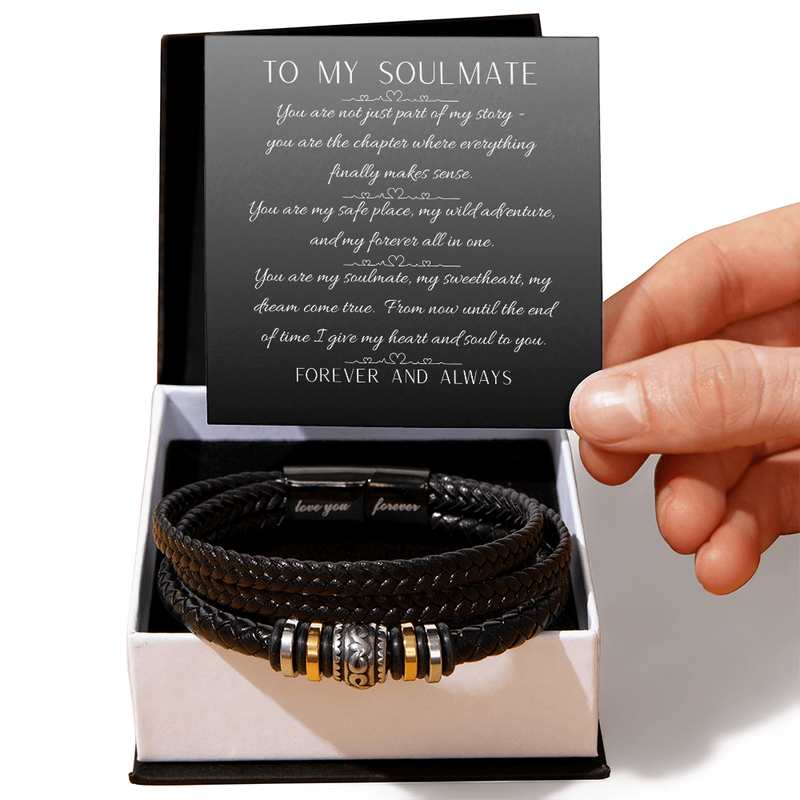 To My Soulmate - Love You Forever Bracelet
