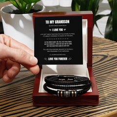 To My Grandson - Forever Love You Bracelet