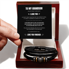 To My Grandson - Forever Love You Bracelet