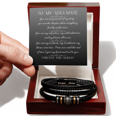 To My Soulmate - Love You Forever Bracelet