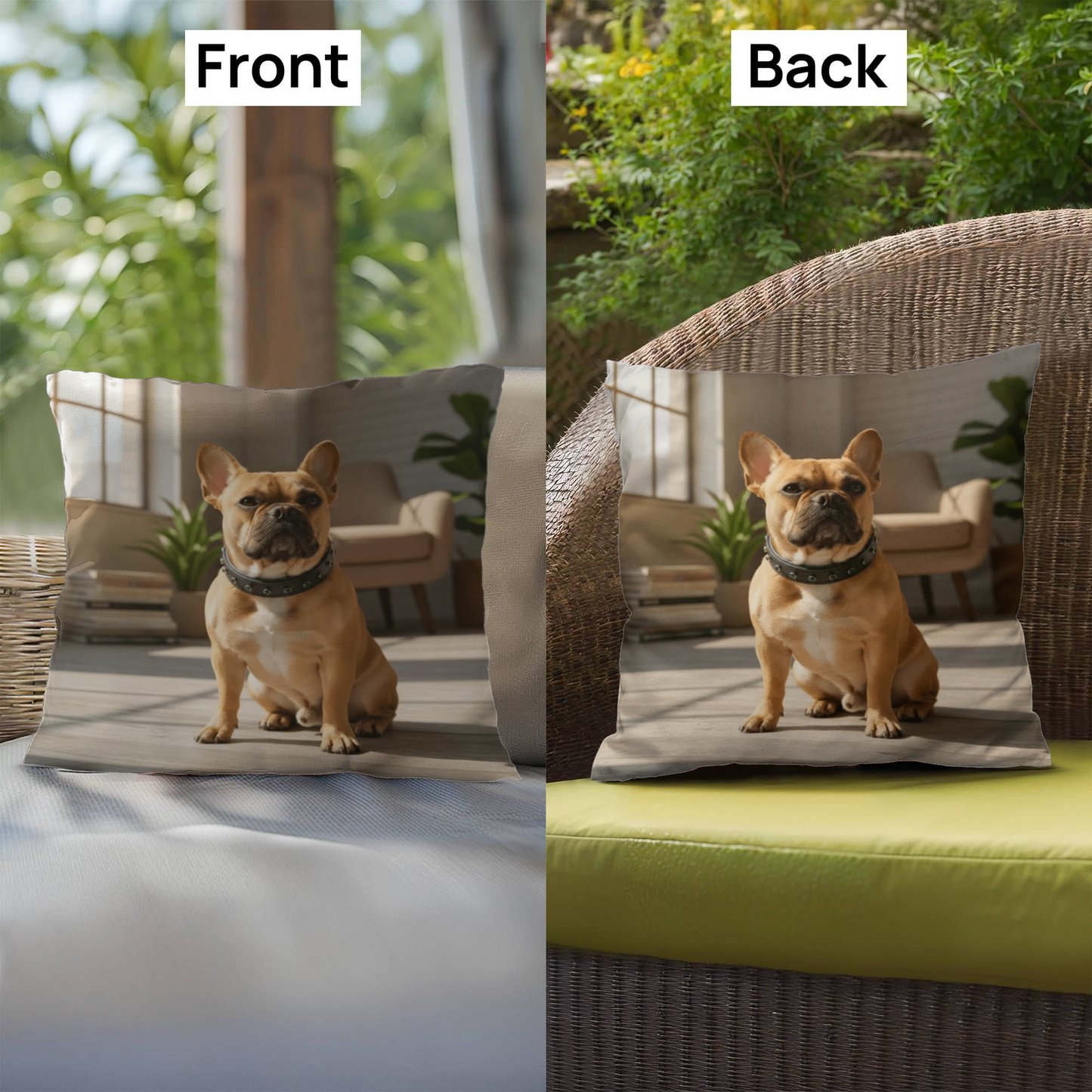 Personalized Indoor Outdoor Pillow – Custom Photo & Design Gift