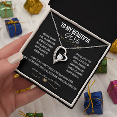 To My Beautiful Wife - Forever Love Necklace