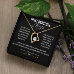 To My Beautiful Wife - Forever Love Necklace