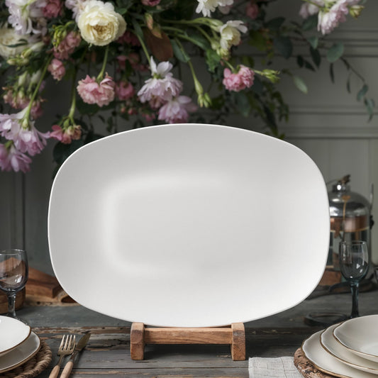 Personalized 10x14 Oval Platter – Custom Photo & Design Serving Dish Gift