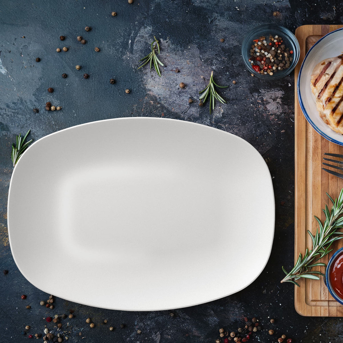 Personalized 10x14 Oval Platter – Custom Photo & Design Serving Dish Gift