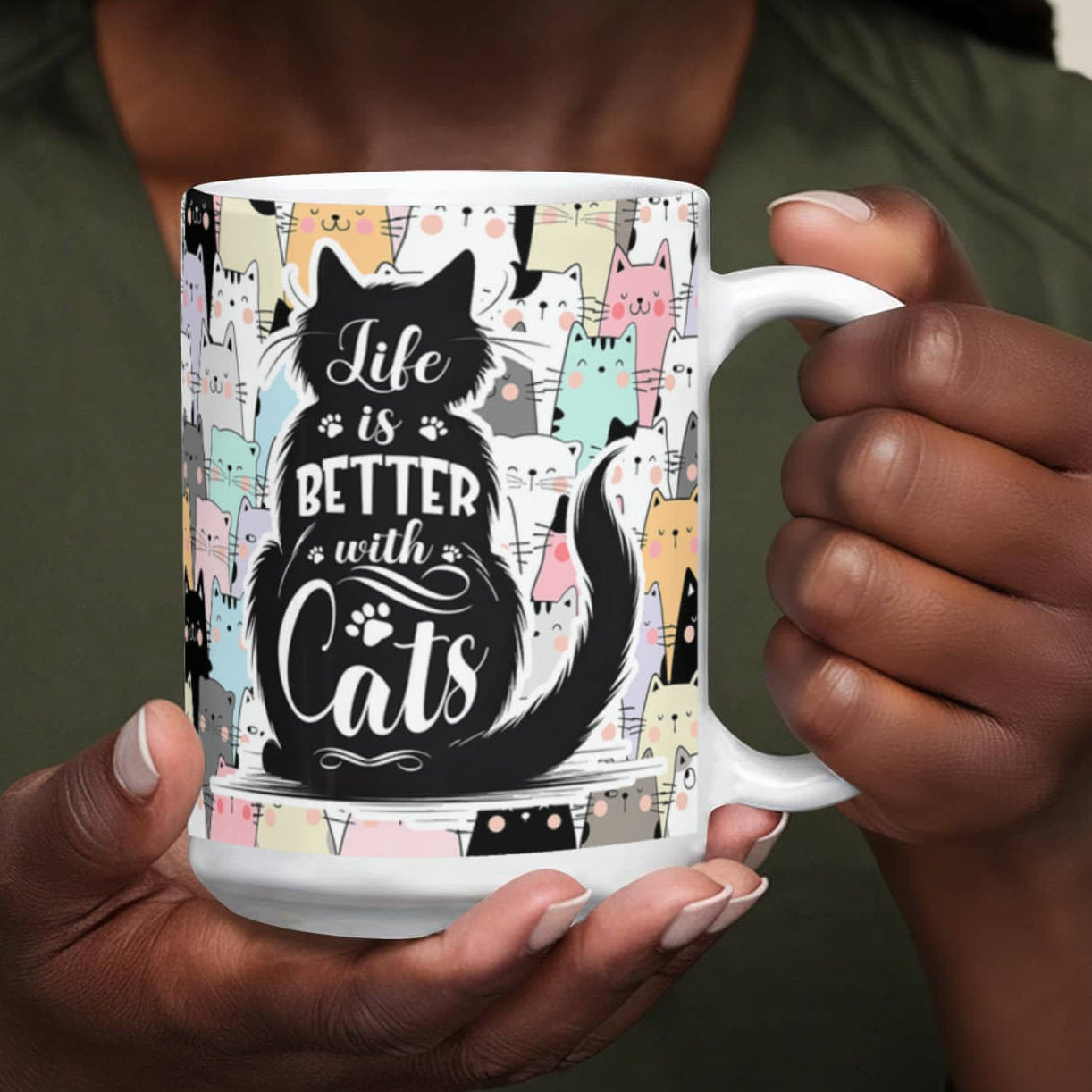 Life Is Better With Cats – Ceramic Mug