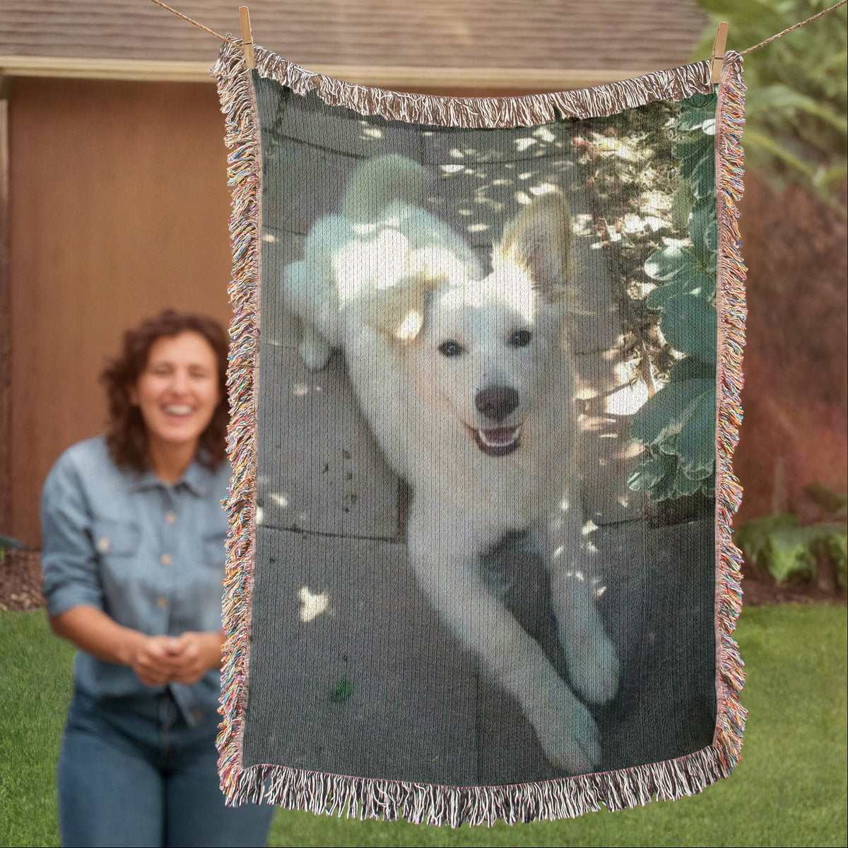 Photo Heirloom Woven Blanket - Lesley B