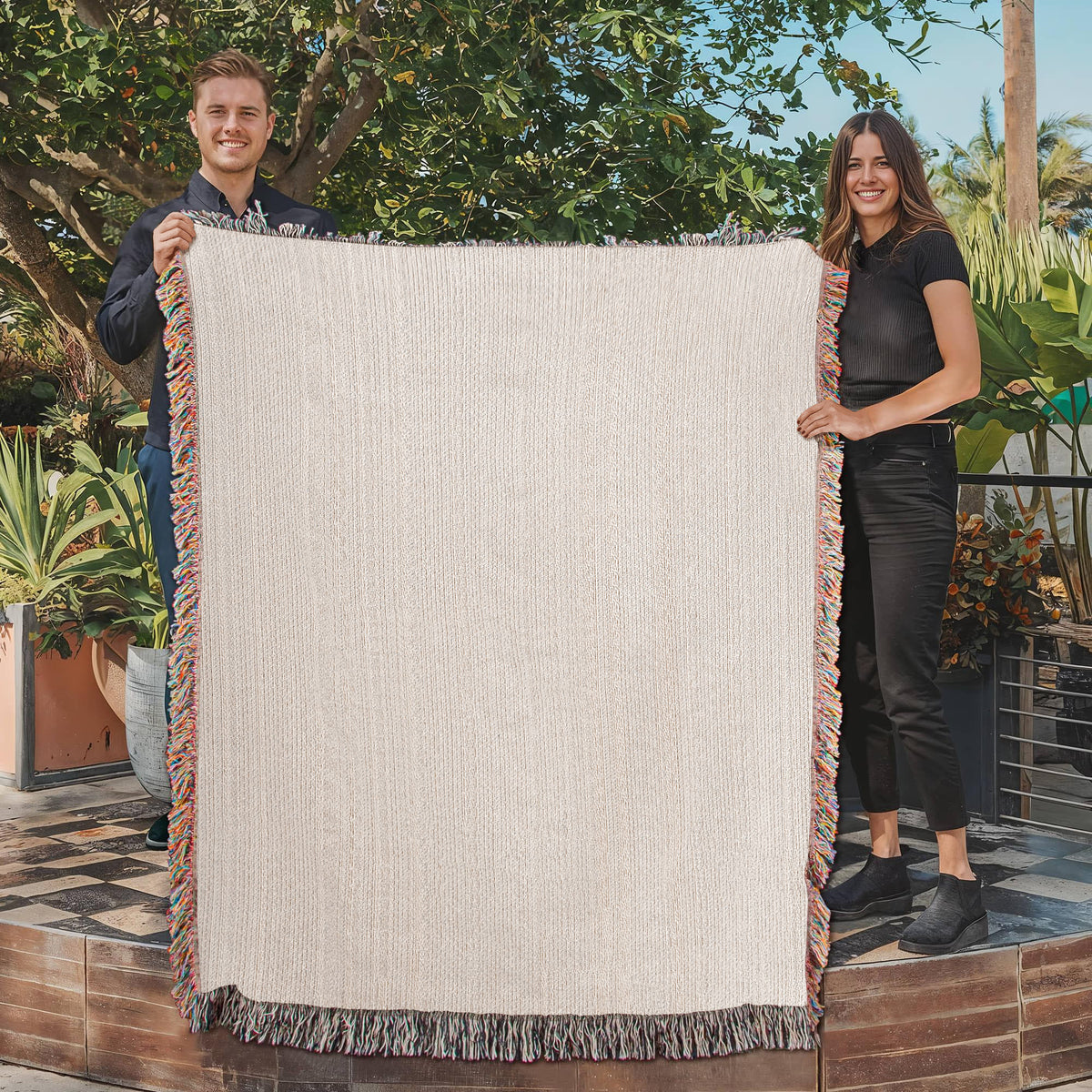 Heirloom Photo Woven Blanket (Portrait)