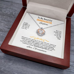 To My Beautiful Granddaughter - Crown Pendant Necklace