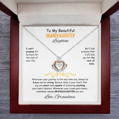 To My Beautiful Granddaughter - Crown Pendant Necklace