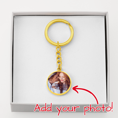 Personalized Circle Keychain