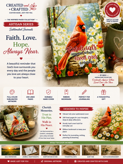 Cardinals Appear When Loved Ones Are Near Journal - Memorial Gift A5 Notebook