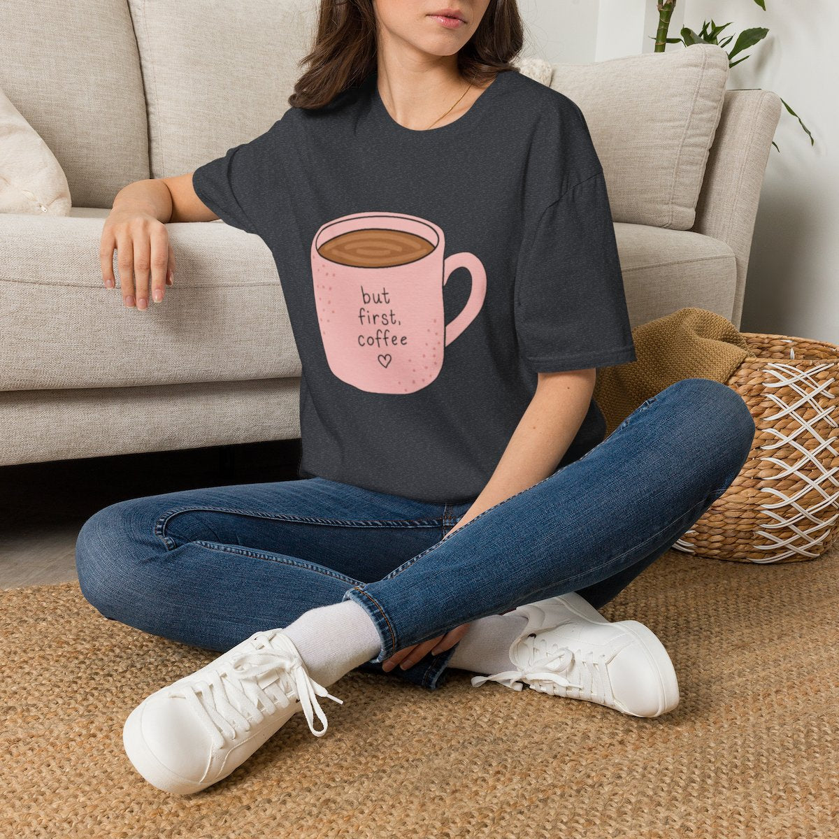 "But First, Coffee" Graphic T-Shirt