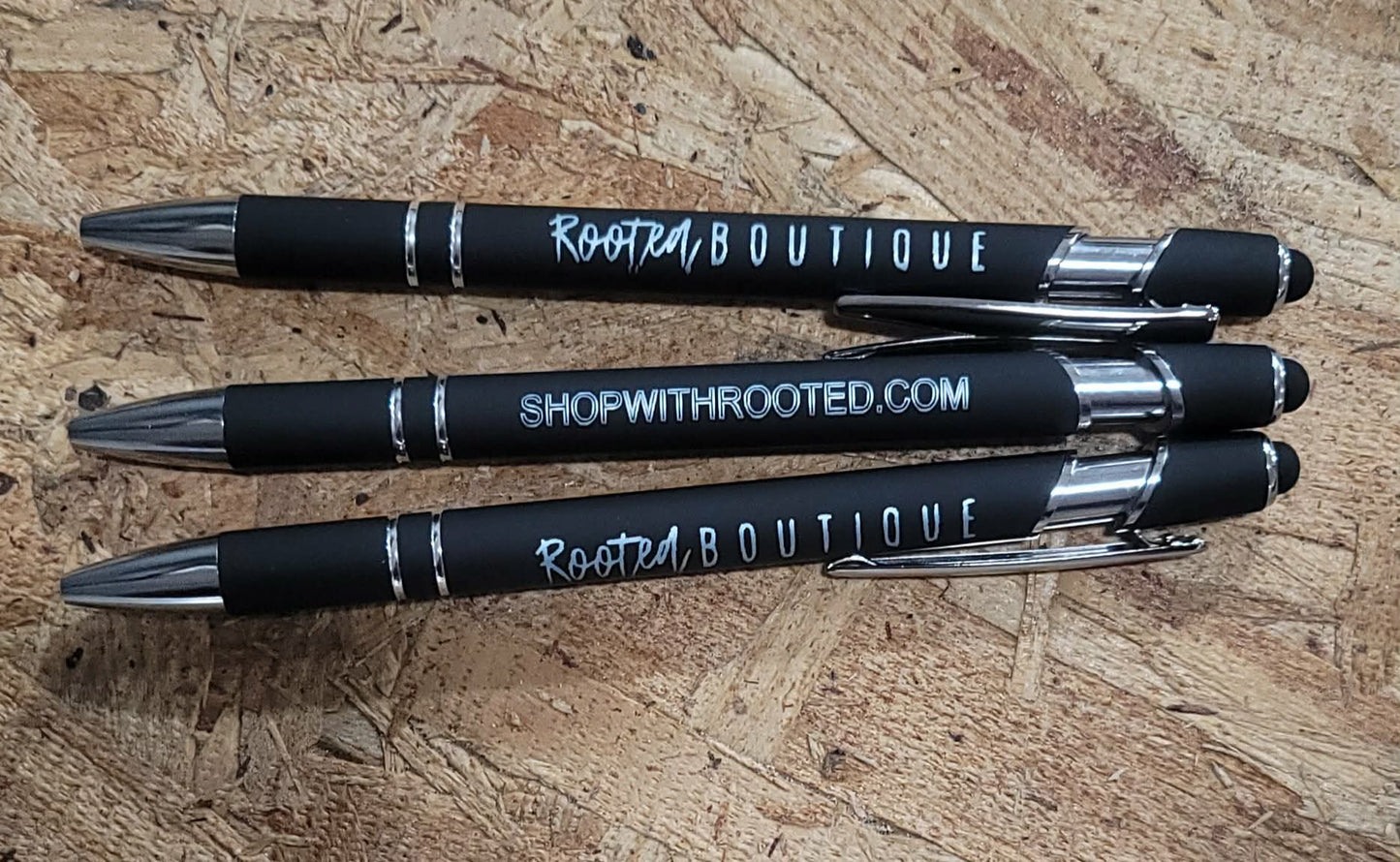 Personalized Laser Engraved Pen – Custom Name Stylus Tip Ballpoint Gift