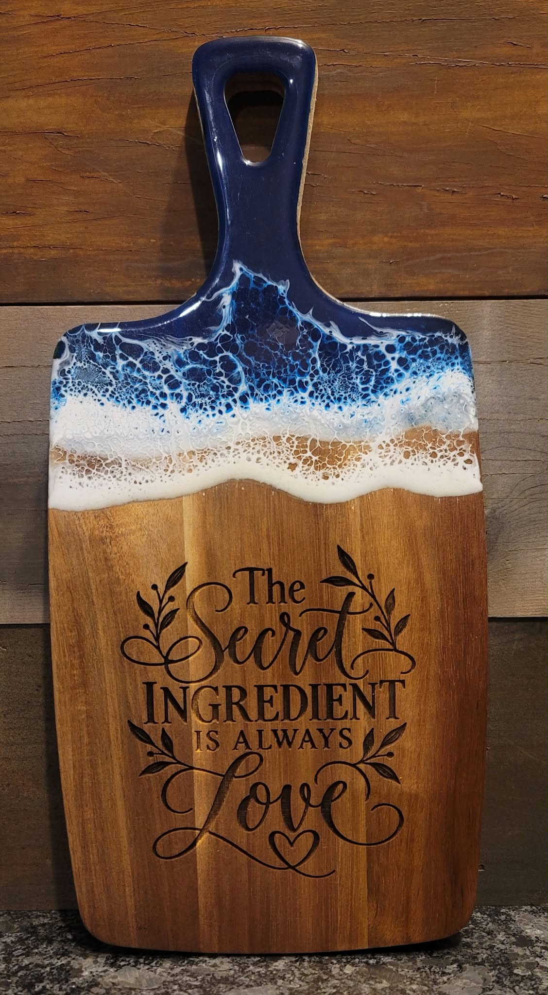 The Secret Ingredient Is Always Love Ocean Wave Serving Board