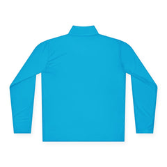 Quarter-Zip Pullover — Retro Sunset Surf Graphic