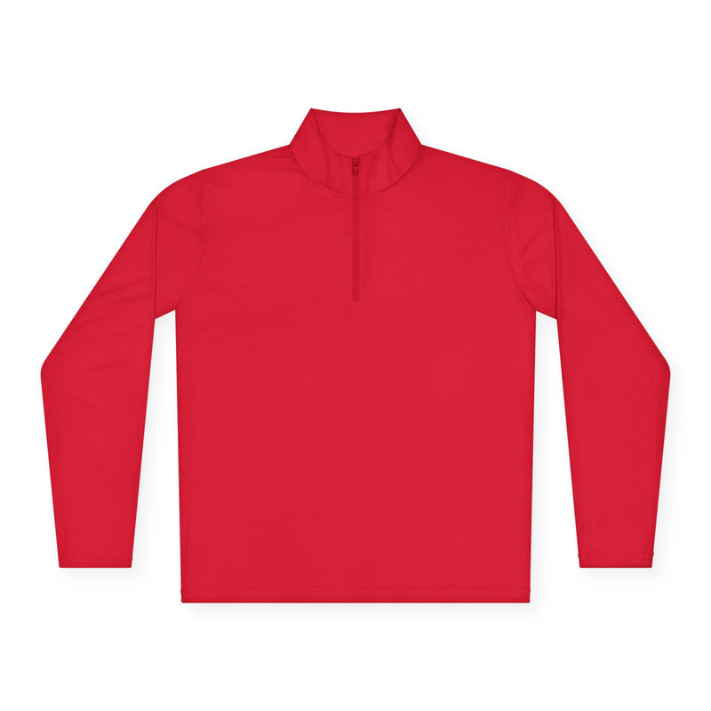 Unisex Quarter-Zip Pullover Red