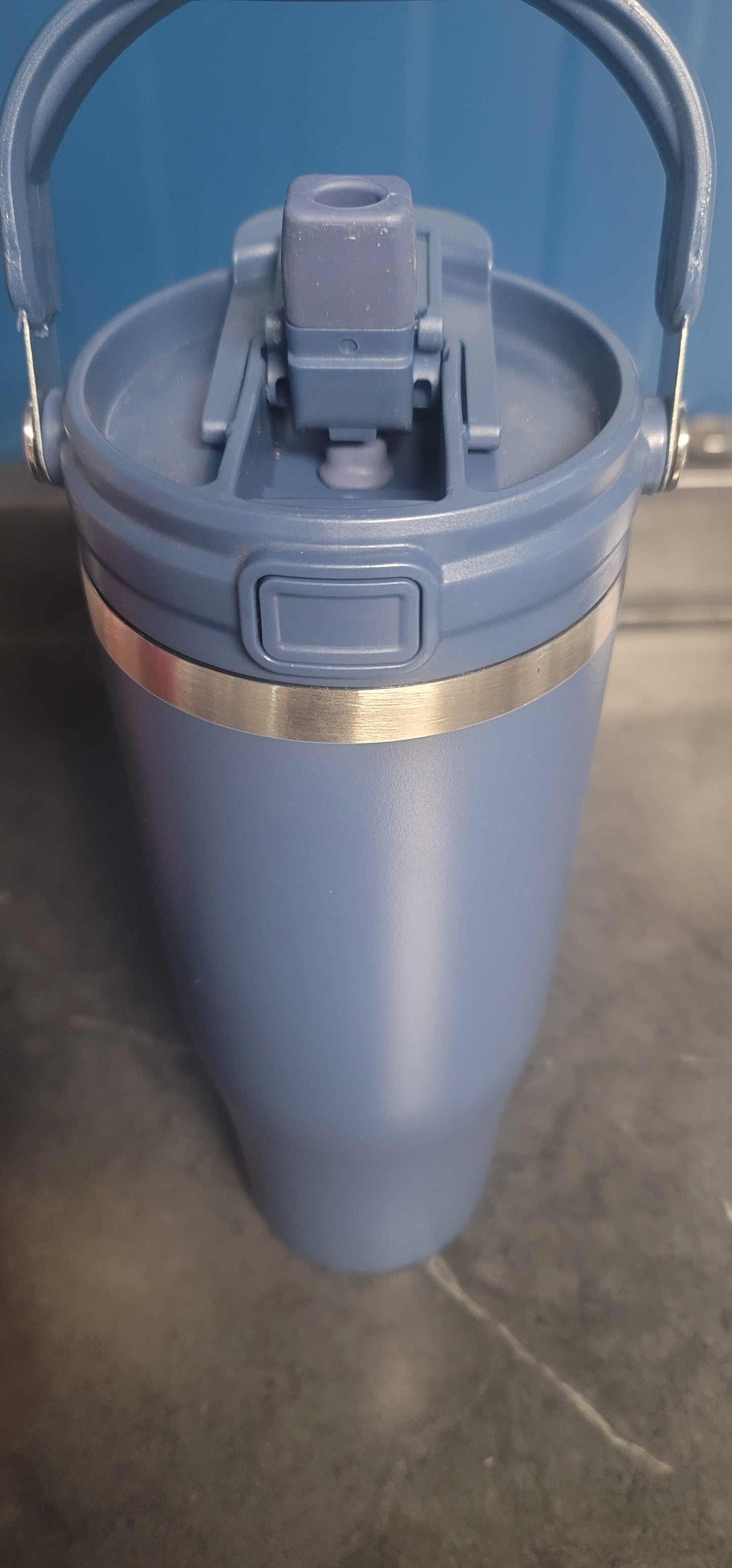 40 oz flip straw tumbler navy