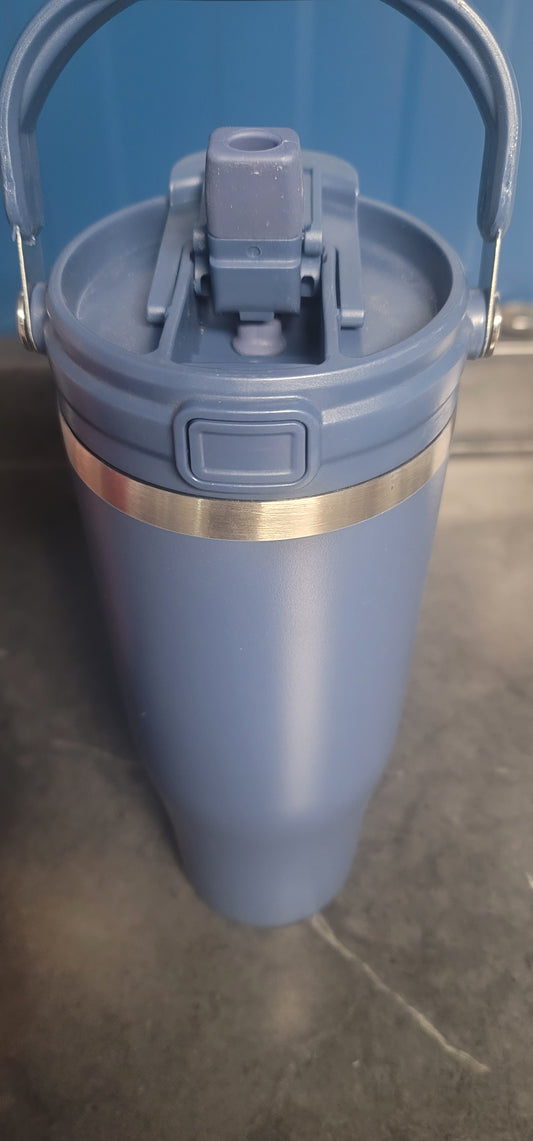 40 oz flip straw tumbler navy