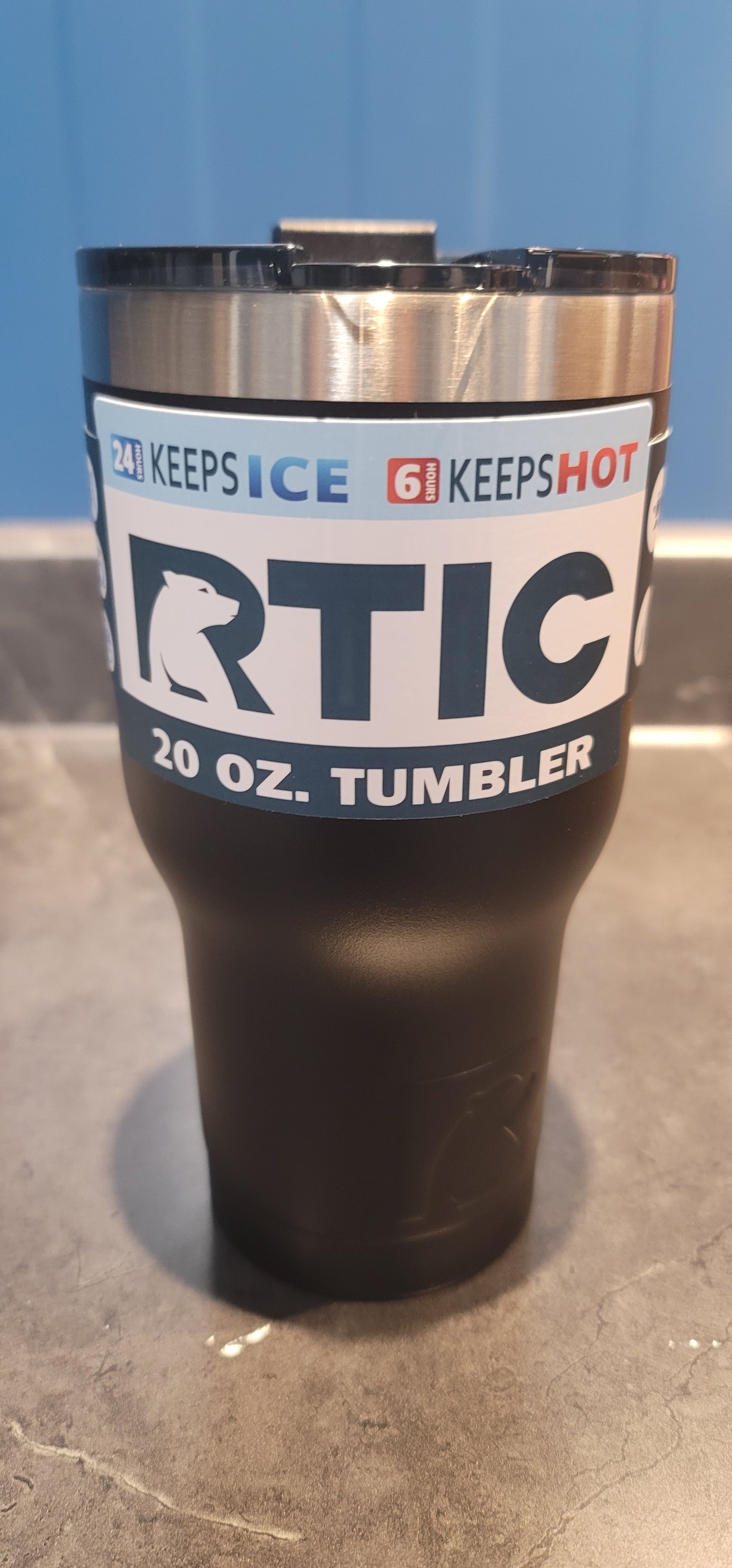 20 oz Rtic tumbler black