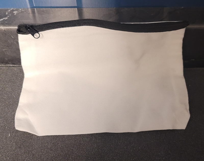 Small zippered bag white