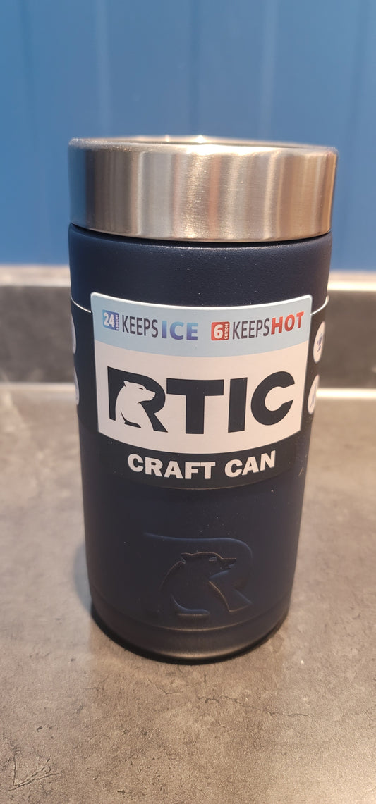 Rtic craft can coozie navy blue