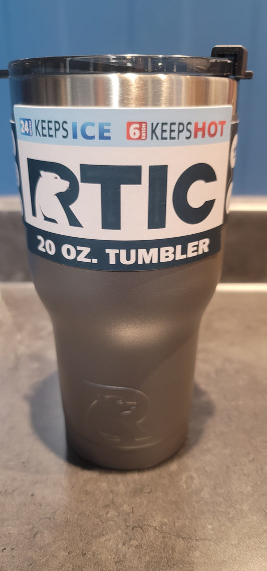 20 oz Rtic tumbler graphite