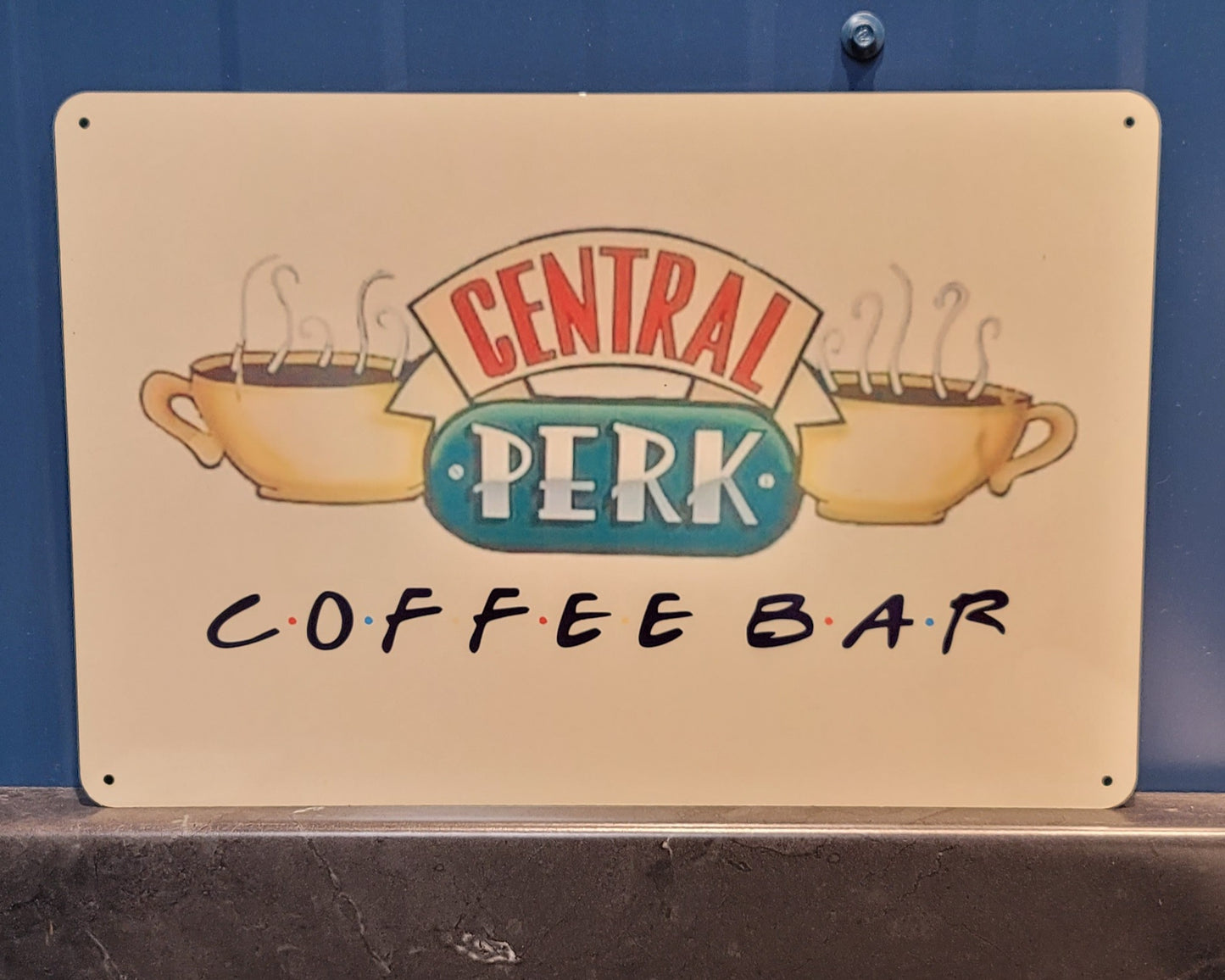 Central Perk coffee bar sign